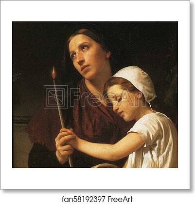 Free art print of The Thank Offering. Detail by William-Adolphe Bouguereau