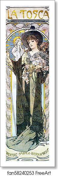 Free art print of La Tosca by Alphonse Mucha Free art print of La Tosca by Alphonse Mucha