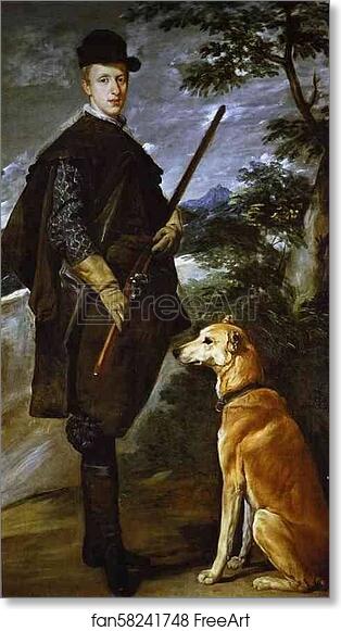 Free art print of The Cardinal Infante Don Fernando (Philip IV's Younger brother) as a Hunter by Diego Velázquez