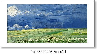Free art print of Wheatfield under thunderclouds by Vincent Van Gogh Free art print of Wheatfield under thunderclouds by Vincent Van Gogh