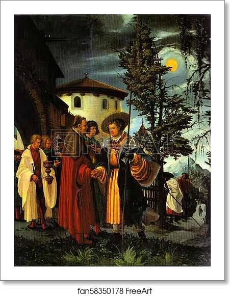 Free art print of The Departure of St. Florian by Albrecht Altdorfer