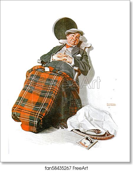 Free art print of Relaxing in Chair by Norman Rockwell Free art print of Relaxing in Chair by Norman Rockwell