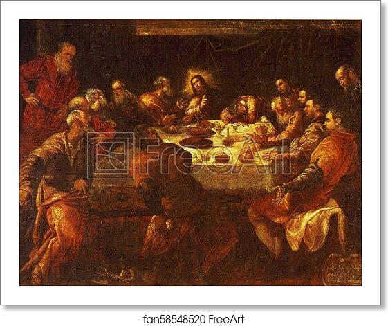 Free art print of The Last Supper by Jacopo Robusti, Called Tintoretto Free art print of The Last Supper by Jacopo Robusti, Called Tintoretto