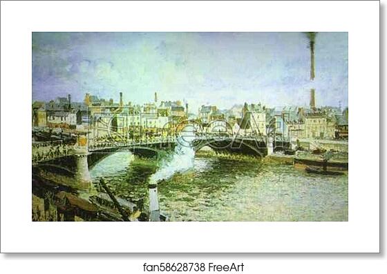 Free art print of Morning, Overcast Weather, Rouen by Camille Pissarro Free art print of Morning, Overcast Weather, Rouen by Camille Pissarro