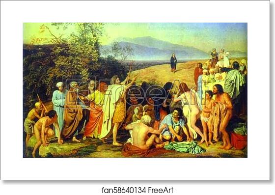 Free art print of The Appearance of Christ to the People by Alexander Ivanov