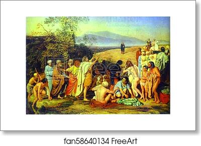 Free art print of The Appearance of Christ to the People by Alexander Ivanov