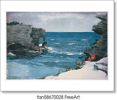 Free art print of Rocky Shore, Bermuda by Winslow Homer Free art print of Rocky Shore, Bermuda by Winslow Homer