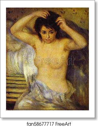 Free art print of Bust of a Woman, also called Before the Bath or The Toilet by Pierre-Auguste Renoir