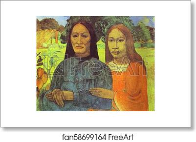 Free art print of Mother and Daughter by Paul Gauguin