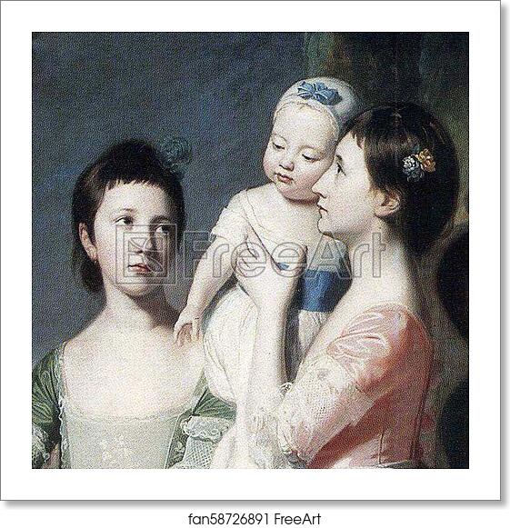 Free art print of The Leigh Family. Detail by George Romney Free art print of The Leigh Family. Detail by George Romney