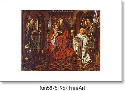 Free art print of The Madonna of Canon van der Paele by Jan Van Eyck