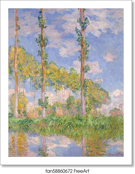 Free art print of Poplars in the Sun by Claude Monet Free art print of Poplars in the Sun by Claude Monet