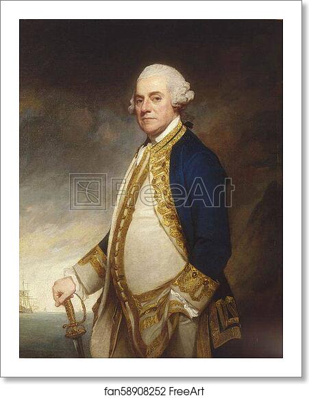 Free art print of Admiral Sir Charles Hardy by George Romney Free art print of Admiral Sir Charles Hardy by George Romney
