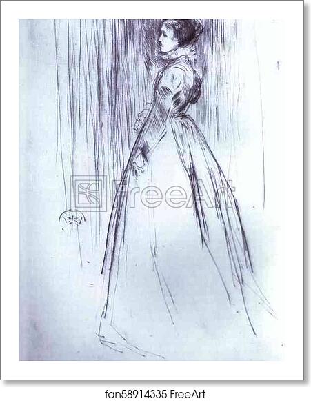 Free art print of The Velvet Dress by James Abbott Mcneill Whistler Free art print of The Velvet Dress by James Abbott Mcneill Whistler