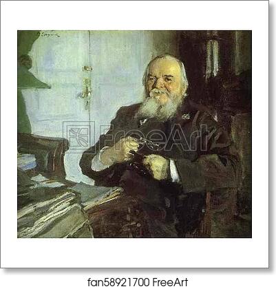 Free art print of Portrait of Alexander Turchaninov by Valentin Serov