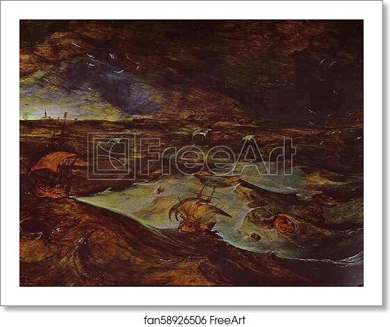 Free art print of Storm at Sea by Pieter Bruegel The Elder Free art print of Storm at Sea by Pieter Bruegel The Elder