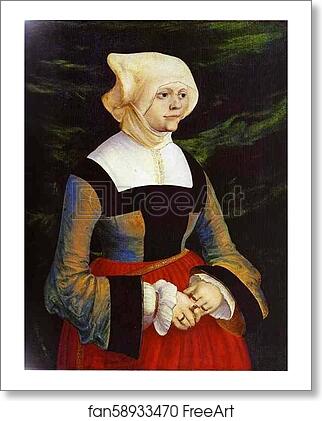 Free art print of Portrait of a Young Woman by Albrecht Altdorfer