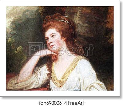 Free art print of Lady Beauchamp-Proctor. Detail by George Romney