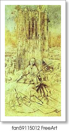Free art print of St. Barbara by Jan Van Eyck