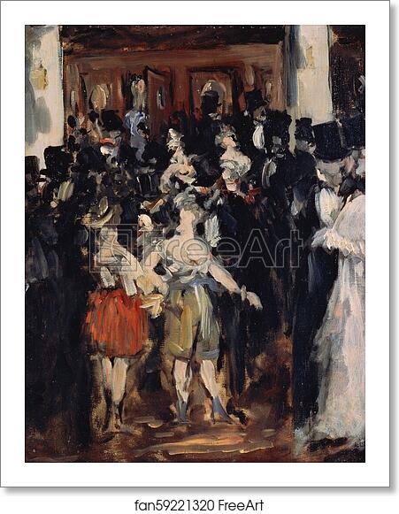 Free art print of Masked Ball at the Opera by Édouard Manet