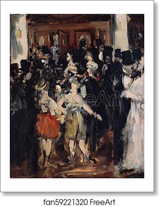 Free art print of Masked Ball at the Opera by Édouard Manet Free art print of Masked Ball at the Opera by Édouard Manet