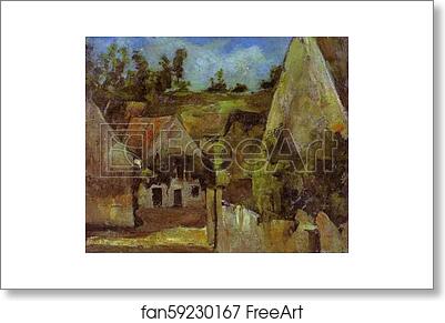 Free art print of Crossroad of the Rue Remy, Auvers by Paul Cézanne Free art print of Crossroad of the Rue Remy, Auvers by Paul Cézanne