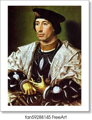 Free art print of A Nobleman (Adolphe of Burgundy?) by Jan Gossaert, Called Mabuse