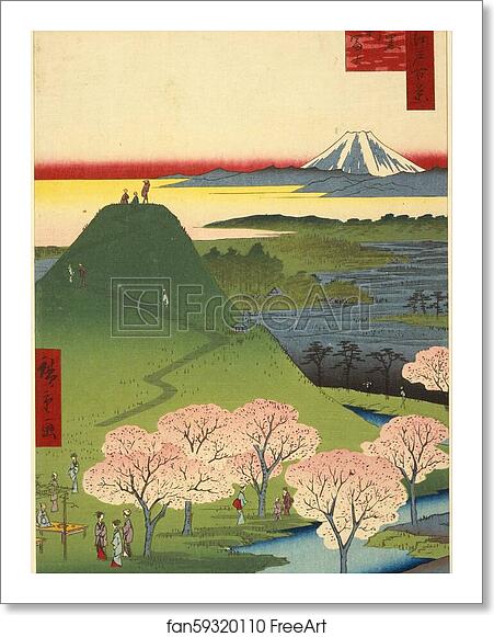 Free art print of New Fuji, Meguro (Meguro Shin-Fuji), from the series One Hundred Famous Views of Edo (Meisho Edo hyakkei) by Utagawa Hiroshige Free art print of New Fuji, Meguro (Meguro Shin-Fuji), from the series One Hundred Famous Views of Edo (Meisho Edo hyakkei) by Utagawa Hiroshige