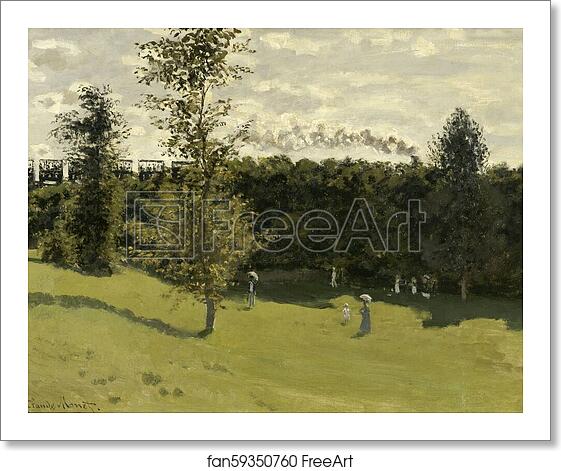 Free art print of Train in the Countryside by Claude Monet Free art print of Train in the Countryside by Claude Monet