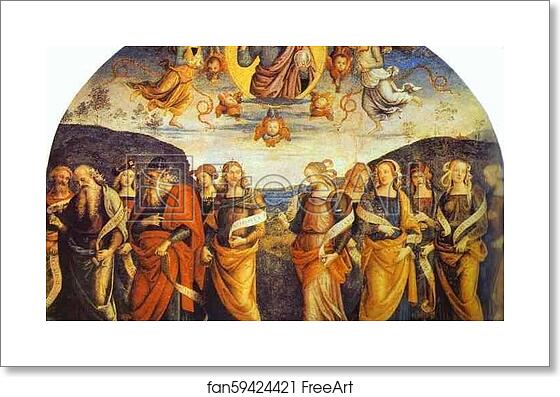 Free art print of The Almighty with Prophets and Sibyls by Pietro Perugino Free art print of The Almighty with Prophets and Sibyls by Pietro Perugino