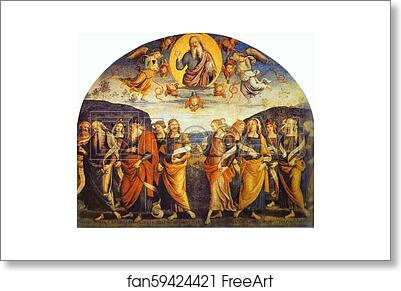 Free art print of The Almighty with Prophets and Sibyls by Pietro Perugino