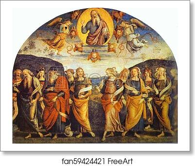 Free art print of The Almighty with Prophets and Sibyls by Pietro Perugino Free art print of The Almighty with Prophets and Sibyls by Pietro Perugino