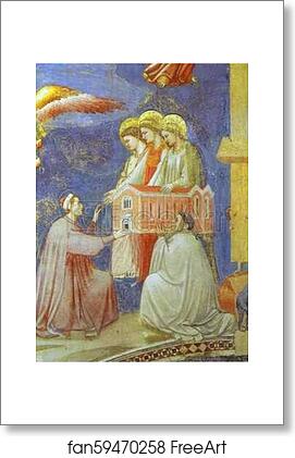 Free art print of The Last Judgement (Enrico Scrovegni Presents the Model of the Church to the Virgin Mary). Detail by Giotto Free art print of The Last Judgement (Enrico Scrovegni Presents the Model of the Church to the Virgin Mary). Detail by Giotto