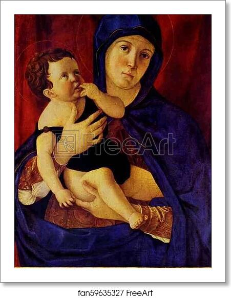 Free Art Print Of Madonna And Child By Giovanni Bellini Oil On Panel 75 5 X 53 Cm Gemaldegalerie Berlin Germany Freeart Fan59635327