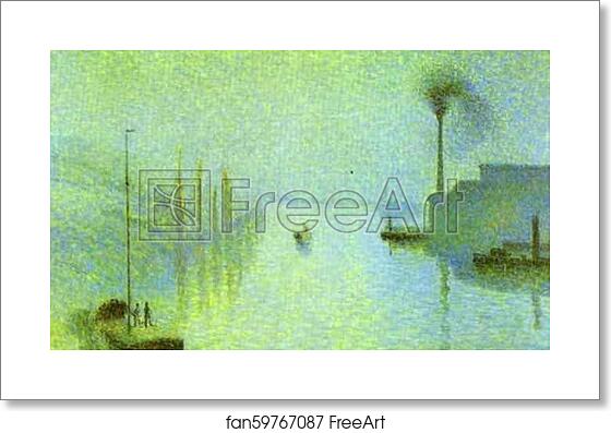 Free art print of Lacroix Island, Rouen, in Fog by Camille Pissarro Free art print of Lacroix Island, Rouen, in Fog by Camille Pissarro