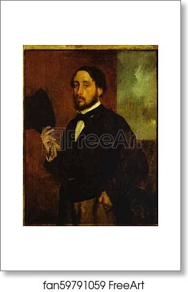 Free art print of Self-Portrait by Edgar Degas