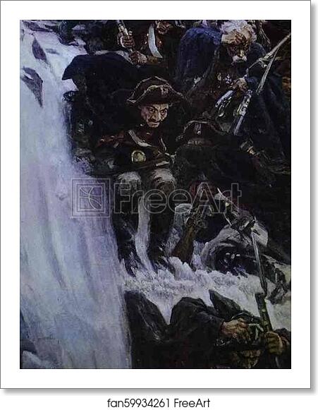 Free art print of Russian Troops under Suvorov Crossing the Alps. Detail by Vasily Surikov Free art print of Russian Troops under Suvorov Crossing the Alps. Detail by Vasily Surikov