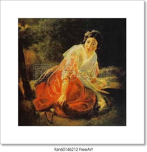 Free art print of Girl in a Forest by Karl Brulloff Free art print of Girl in a Forest by Karl Brulloff