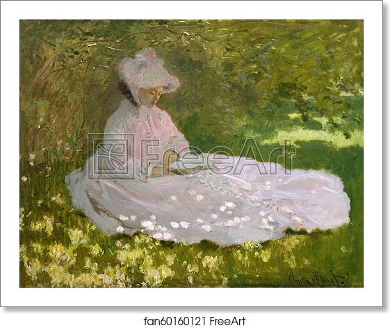 Free art print of Springtime by Claude Monet Free art print of Springtime by Claude Monet
