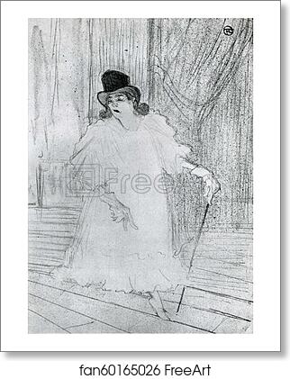 Free art print of Cissy Loftus by Henri De Toulouse-Lautrec