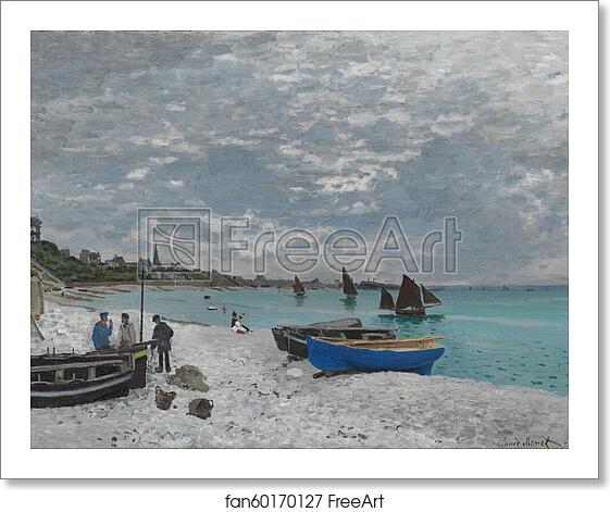 Free art print of The Beach at Sainte-Adresse by Claude Monet Free art print of The Beach at Sainte-Adresse by Claude Monet