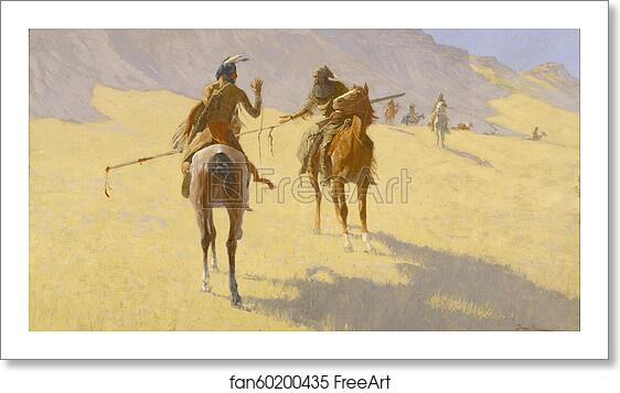 Free art print of The Parley by Frederic Remington Free art print of The Parley by Frederic Remington