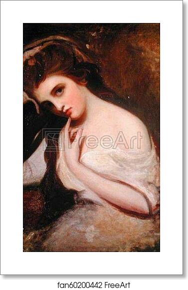 Free art print of Sketch of Emma Hamilton by George Romney Free art print of Sketch of Emma Hamilton by George Romney