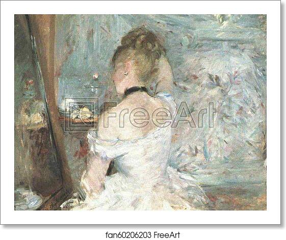 Free art print of Young Woman at her Toilette, from the Back by Berthe Morisot Free art print of Young Woman at her Toilette, from the Back by Berthe Morisot