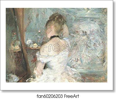Free art print of Young Woman at her Toilette, from the Back by Berthe Morisot