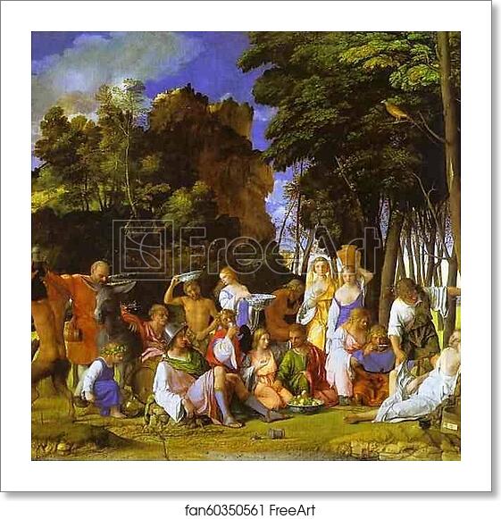 Free art print of The Feast of the Gods by Giovanni Bellini Free art print of The Feast of the Gods by Giovanni Bellini