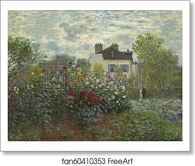 Free art print of The Artist's Garden in Argenteuil (A Corner of the Garden with Dahlias) by Claude Monet Free art print of The Artist's Garden in Argenteuil (A Corner of the Garden with Dahlias) by Claude Monet