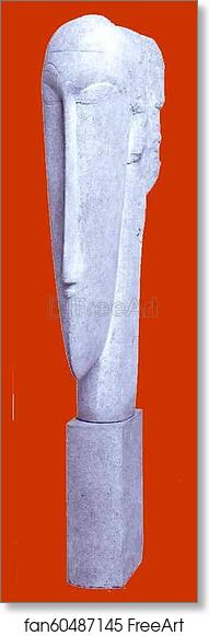 Free art print of Head by Amedeo Modigliani