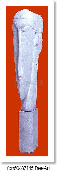 Free art print of Head by Amedeo Modigliani Free art print of Head by Amedeo Modigliani