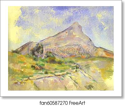 Free art print of The Mount of St.Victoria (La Montagne Sainte-Victoire) by Paul Cézanne
